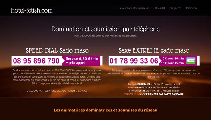 SM par téléphone